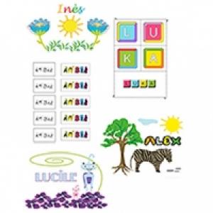 Activités sur les prénoms à imprimer 