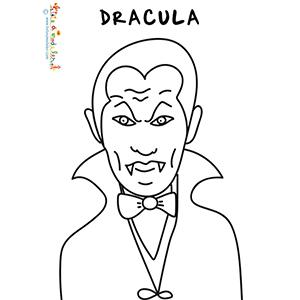 Coloriage du portrait de Dracula