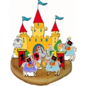 Décoration chevalier pour gâteau d'anniversaire 