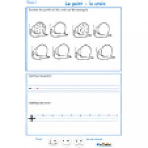 Imprimer la page 1 de graphisme sur les ronds et croix