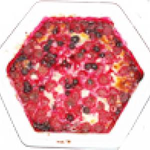 gratin de fruits rouges à la canelle