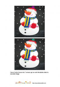 jeu des erreurs sur l'hiver