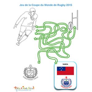 Jeu de fils avec le rugby Samoa