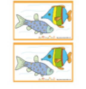 Jeu des 7 erreurs: Deux poissons dans l'eau