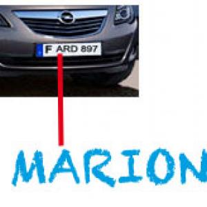 Jeu sur le prénom en voiture