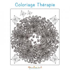 Mandala de chrysanthèmes