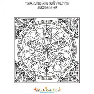 Mandala complexe en rosace