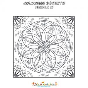 Belle rosace classique à colorier