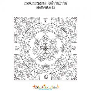 Mandala 18, mandala de fleurs