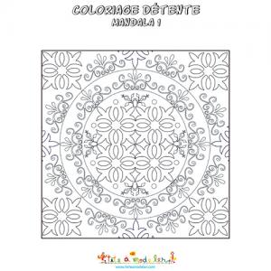 Mandala de détente : carreau arabesques