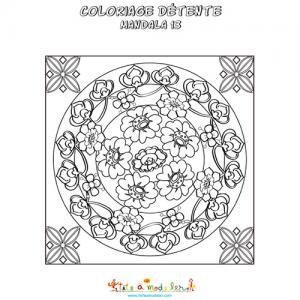 Coloriage détente : variation japonisante