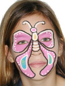 maquillage papillon pour enfant