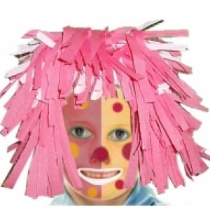 Maquillage de clown bicolore