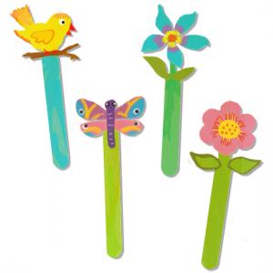 Marque-pages fleurs et oiseaux