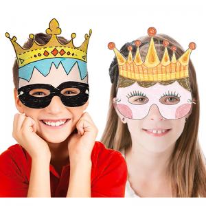 Coloriage de masques couronne