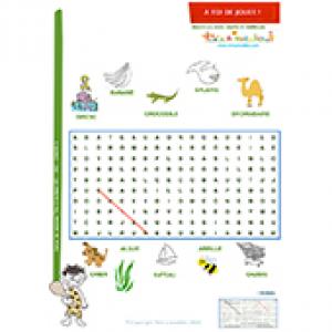 Grille 1 mots cachés 20