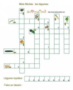 Mots Fléchés à imprimer : Alimentation