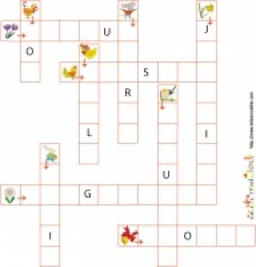 Des Mots Fléchés à imprimer : Printemps et Paques