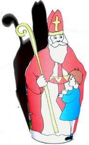 Fabriquer saint nicolas à colorier