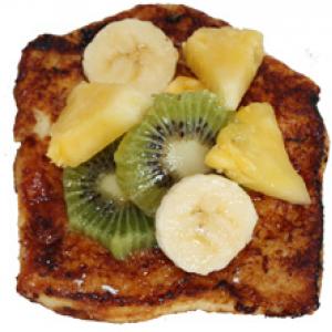 Pain perdu fruits tropicaux