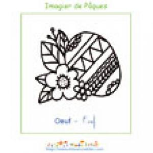 Imprimer l'oeuf de l'imagier de Pâques