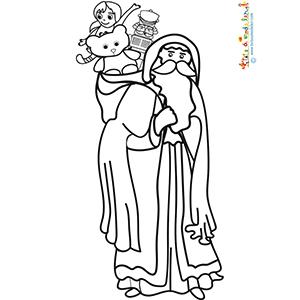 Coloriage Pere Noel : tous les dessins de Tête à modeler