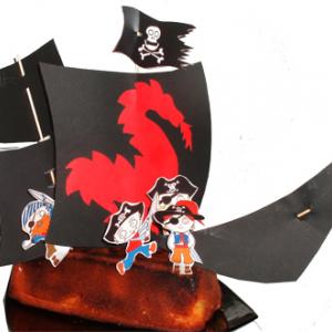 pirates sur leur bateau pirate
