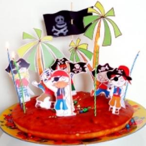 Gâteau aux pirates des Caraïbes 