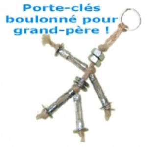 Porte-clés boulonné pour grand-père