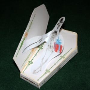 Paper toy squelette d'Halloween