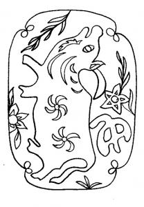 Coloriages du zodiaque chinois à imprimer et à donner aux enfants à colorier