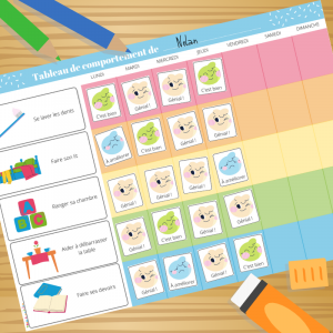 Tableau de comportement Montessori à imprimer gratuitement. Imprimez un PDF du tableau de comportement aussi appelé tableau des responsabilité tiré de la pédagogie de Maria Montessori.