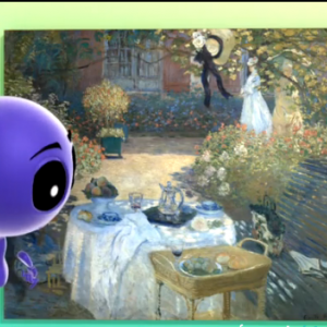 La série petits pas vers l'art revient sur le tableau Le déjeuner de Claude Monet