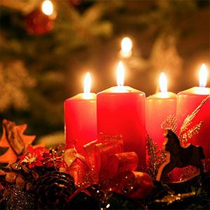 Bougeoirs, lumières et photophores de Noël