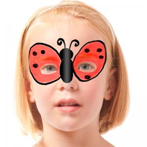 Maquillage coccinelle en vol