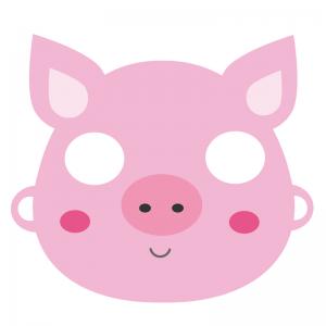 Un joli masque de cochon à imprimer pour le Carnaval. Il vous suffira de le découper et de la monter afin d'être déguisé en joli petit cochon tout rose pour le Carnaval.