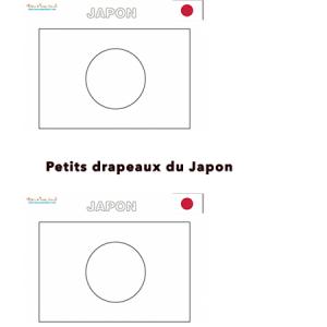 drapeau, japon, coloriage drapeau japon