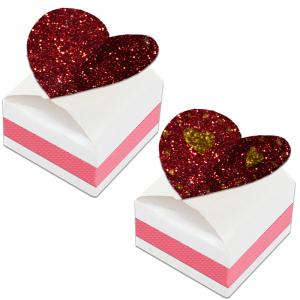Boite cœur à paillettes
