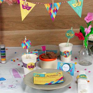 Des décorations de Carnaval à imprimer gratuitement pour préparer votre goûter