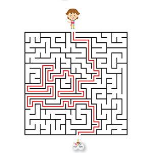 Solution du jeu de labyrinthe à imprimer sur le thème du carnaval copie