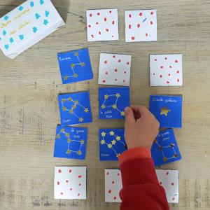 tuto bricolage enfants jeu memory des étoiles