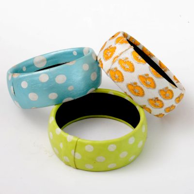 Bracelet décoré au magic paper ou masking tape