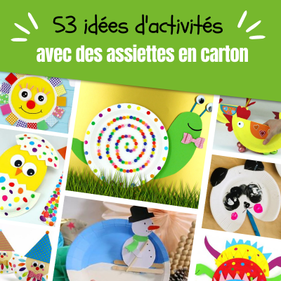 Idées de bricolages à réaliser avec des assiettes en carton ou en plastique. Les assiettes en carton sont faciles à découper et à peindre avec les enfants de tous les âges. Elles sont faciles à transformer en objets de décoration, en mobiles, en
