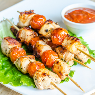 Brochettes Tomate Et Poulet Par Tete A Modeler