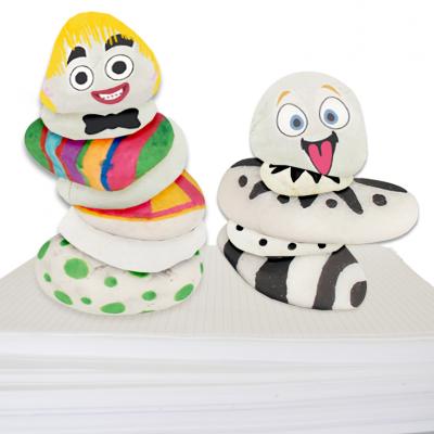 Cailloux décoratifs, décorés de stickers