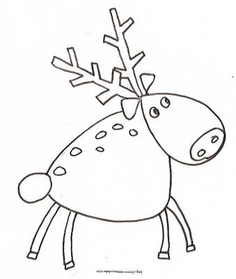 coloriage des rennes