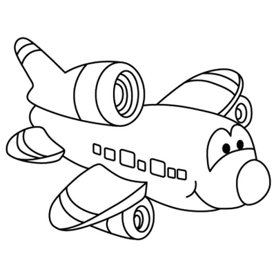 Avion Dessin Coloriage Avion Avec Tete A Modeler