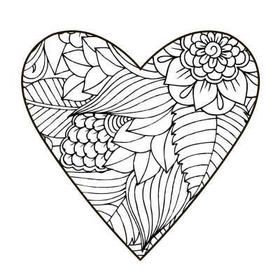 Coloriage Coeur Des Coloriages De Coeur à Imprimer Sur Tete