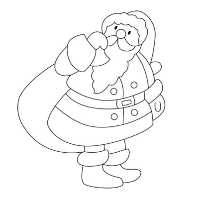 Coloriage Pere Noel Tous Les Dessins De Tete A Modeler