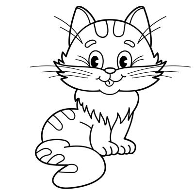 Coloriages Sur Les Chats De Toutes Sortes Coloriage Chat Tete A Modeler